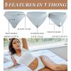 imageFINETOO 10 pack Cotton Thongs for Women Breathable Low Rise Bikini Lady Panties Womens Underwear Sexy SXLSet110pack