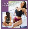 imageFINETOO 10 pack Cotton Thongs for Women Breathable Low Rise Bikini Lady Panties Womens Underwear Sexy SXLSet210pack