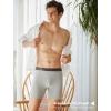 imageFINETOO Mens Underwear Cotton Boxer Briefs Soft Comfort Boxers MoistureWicking Breathable Underwear for Men Pack 3Multicolor B
