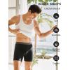 imageFINETOO Mens Underwear Cotton Boxer Briefs Soft Comfort Boxers MoistureWicking Breathable Underwear for Men Pack 3Multicolor C