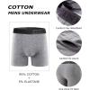 imageFINETOO Mens Underwear Cotton Boxer Briefs Soft Comfort Boxers MoistureWicking Breathable Underwear for Men Pack 3Multicolor a