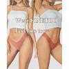 imageFINETOO Seamless Thongs for Women Sexy No Show Panties Invisible Vwaisted Stretch Ladies Underwear 6 Pack XSXLA6pack