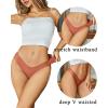 imageFINETOO Seamless Thongs for Women Sexy No Show Panties Invisible Vwaisted Stretch Ladies Underwear 6 Pack XSXLA6pack