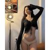 imageFINETOO Seamless Thongs for Women Sexy No Show Panties Invisible Vwaisted Stretch Ladies Underwear 6 Pack XSXLB6pack