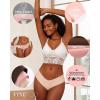 imageFINETOO Womens Seamless Underwear Soft Stretch Briefs Invisibles Hipster V Cut cheeky No Show Bikini Panties 5 pack XSLOption D