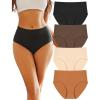 Black & Mocha Gray & Beige & Brick Yellow