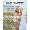 imageFINETOO 6 Pack Cotton Underwear for Women Cute Low Rise Bikini Panties High Cut Breathable Sexy Womens Cheeky SXLSet1pack