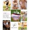 imageFINETOO 6 Pack Cotton Underwear for Women Cute Low Rise Bikini Panties High Cut Breathable Sexy Womens Cheeky SXLSet4pack