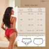 imageFINETOO 6 Pack Sexy Underwear for Women Silky Seamless No Show Panties Ladies Lace Bikini Lightweight Cheeky HipsterBlack  Brick Yellow  White  Purple  Date Red
