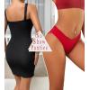 imageFINETOO 6 Pack Sexy Underwear for Women Silky Seamless No Show Panties Ladies Lace Bikini Lightweight Cheeky HipsterBlackpurplepinkdark Blueredapricot