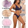 imageFINETOO 6 Pack Sexy Underwear for Women Silky Seamless No Show Panties Ladies Lace Bikini Lightweight Cheeky HipsterBlackpurplepinkdark Blueredapricot