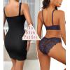imageFINETOO 6 Pack Sexy Underwear for Women Silky Seamless No Show Panties Ladies Lace Bikini Lightweight Cheeky HipsterColor 19 Pack