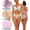 imageFINETOO 6 Pack Sexy Underwear for Women Silky Seamless No Show Panties Ladies Lace Bikini Lightweight Cheeky HipsterColor a