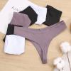 imageFINETOO 7 Pack Womens Thongs Underwear Cotton Breathable Low Rise Hipster Panties Sexy SXL7pack Thongs Sansek