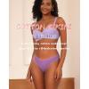 imageFINETOO 9 Pack Cotton Underwear for Women Sexy Low Rise Ribbed Hipster Breathable Soft Womens Bikini Panties Cheeky SXXXLSeta9pack