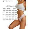 imageFINETOO 9 Pack Seamless Thongs for Women No Show Underwear V Waisted Comfortable Sexy Thong Panties XSXLE9pack