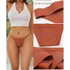 imageFINETOO Seamless Underwear for Women High Cut String Bikini Panties Low Rise Hipster Ladies Sexy Cheeky Underwear Brief6pack Black1 Wine1 Nude1 Ivory1 Grey1 Orange1