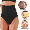 imageFINETOO Tummy Control Underwear Shapewear for women High Waisted Control Panties C Section Body Shaper Briefs PlusBlack