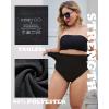 imageFINETOO Tummy Control Underwear Shapewear for women High Waisted Control Panties C Section Body Shaper Briefs PlusBlack