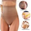 imageFINETOO Tummy Control Underwear Shapewear for women High Waisted Control Panties C Section Body Shaper Briefs PlusCoffee