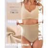 imageFINETOO Tummy Control Underwear Shapewear for women High Waisted Control Panties C Section Body Shaper Briefs PlusNude
