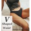 imageFINETOO Womens Cotton Underwear Sexy Stretch Bikini Panties Low Rise Hipster Ladies Soft VWaist CheekyBlack  Pink  Grayblue  Khaki  Light Khaki  White