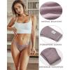 imageFINETOO Womens Cotton Underwear Sexy Stretch Bikini Panties Low Rise Hipster Ladies Soft VWaist CheekyBlack  White  Floral Gray  Mocha Gray  Brick Yellow  Skin  Khaki  Light Khaki  Grape Purple