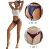 imageFINETOO Womens Cotton Underwear Sexy Stretch Bikini Panties Low Rise Hipster Ladies Soft VWaist CheekyMulticolor H
