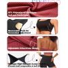 imageWorkout Outfits Sets for Women 4 piece Seamless Backless Tank Sport Bra High Waist Short Yoga Gym Matching Active Set0 Black  Red