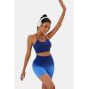 imageWorkout Outfits Sets for Women 4 piece Seamless Backless Tank Sport Bra High Waist Short Yoga Gym Matching Active Set0 Navy  Black
