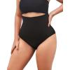 imageFINETOO Tummy Control Underwear Shapewear for women High Waisted Control Panties C Section Body Shaper Briefs PlusBlack