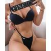 imageFINETOO 10 Pack GString Thongs for Women Cotton Panties Stretch Tback Tangas Low Rise Hipster Underwear Sexy SXLSet710pack
