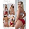 imageFINETOO 12 Pack Cotton Underwear for Women Cute Low Rise Bikini Panties High Cut Breathable Sexy Hipster Womens Cheeky SXLSetfive