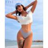 imageFINETOO 12 Pack Cotton Underwear for Women Cute Low Rise Bikini Panties High Cut Breathable Sexy Hipster Womens Cheeky SXLSetfour