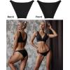 imageFINETOO 6 Pack String Underwear for Women Cotton High Cut Stretch Breathable Low Rise Hipster Cheeky Bikini Panties SXL6 Pack Ablackwhitegraywine Redpinkdark Purple