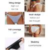 imageFINETOO 6 Pack String Underwear for Women Cotton High Cut Stretch Breathable Low Rise Hipster Cheeky Bikini Panties SXL6 Pack Ablackwhitegraywine Redpinkdark Purple