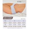 imageFINETOO 6 pack Seamless Underwear for Women Sexy Low Rise Hipster Wave Edge No Show Bikini Panties Womens Cheeky SXLBlue