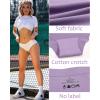 imageFINETOO 6 pack Seamless Underwear for Women Sexy Low Rise Hipster Wave Edge No Show Bikini Panties Womens Cheeky SXLSet16pack