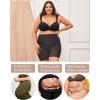 imageFINETOO High Waisted Tummy Control Underwear for Women Seamless Shapewear Panties Boy Shorts Ladies No Show Boxer BriefsBlack