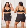 imageFINETOO High Waisted Tummy Control Underwear for Women Seamless Shapewear Panties Boy Shorts Ladies No Show Boxer BriefsBlack