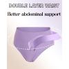 imageFINETOO High Waisted Underwear for Women Seamless Panties Bikini High Cut No Show Sexy Cheeky Panties 6 PackA6pack