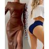 imageFINETOO High Waisted Underwear for Women Seamless Panties Bikini High Cut No Show Sexy Cheeky Panties 6 PackC6pack