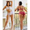 imageFINETOO Sexy Underwear for Women VWaist Shorts Women s Underwear Lightweight Soft Lace High Waist Panties 5 PackA 5 Pack