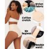 imageFINETOO Tummy Control Underwear for Women High Waisted Nylon Brief No Show Womens Bikini Seamless Panties 4pack SXXXLSet14pack