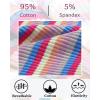imageFINETOO Women Underwear Cotton High Cut String Bikini Panties Cute Striped Hipster Cheeky Sexy Panty Pack SXL