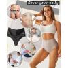 imageFINETOO Women Underwear High Waisted Thongs Tummy Control Seamless Thongs Shapewear No Show Panties 4 Pack S3XLA4pack