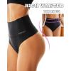 imageFINETOO Women Underwear High Waisted Thongs Tummy Control Seamless Thongs Shapewear No Show Panties 4 Pack S3XLA4pack