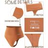 imageFINETOO Women Underwear High Waisted Thongs Tummy Control Seamless Thongs Shapewear No Show Panties 4 Pack S3XLE4pack