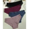 imageFINETOO Womens Cotton Underwear Sexy Lace Bikini Panties Low Rise Soft Stretch ladies Cotton Cheeky Hipster 4 Pack4e