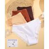 imageFINETOO Womens Cotton Underwear Sexy Lace Bikini Panties Low Rise Soft Stretch ladies Cotton Cheeky Hipster 4 Pack4f